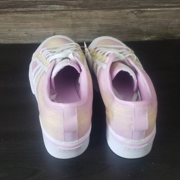 New Adidas Nizza Womens Platform Shoes Size 8 Tie Dye Summer Festival Streetwear - Picture 6 of 10
